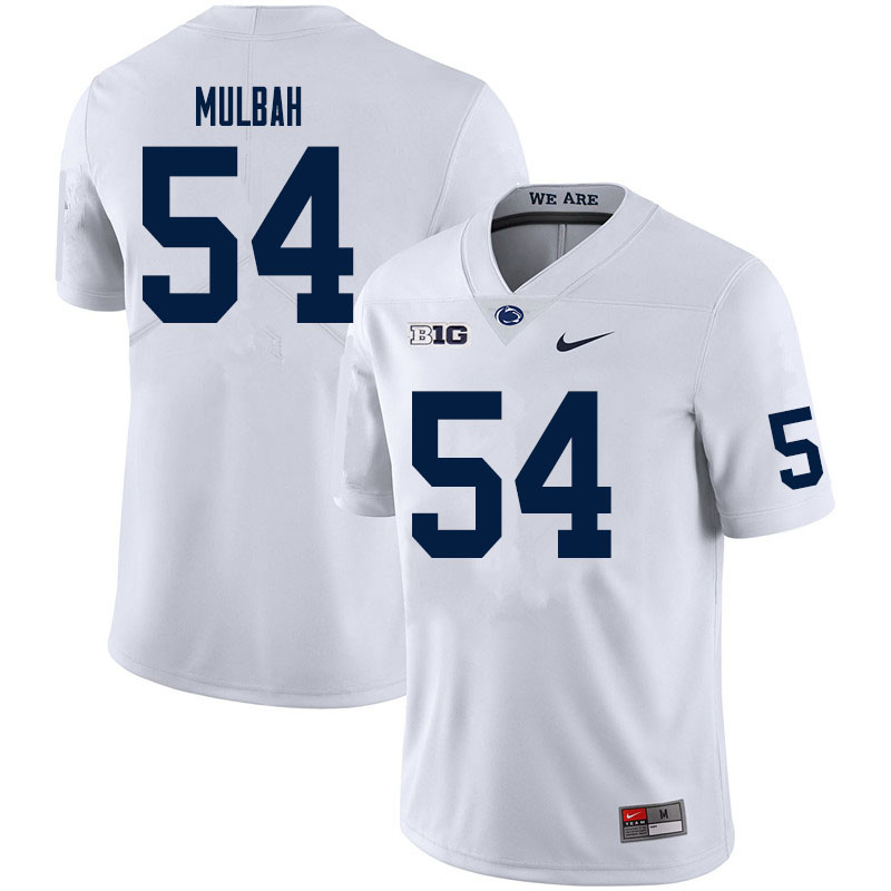 Men #54 Fatorma Mulbah Penn State Nittany Lions College Football Jerseys Sale-White - Click Image to Close